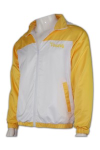 J296 contrast colour pocket windbreaker jackets, hooded nylon windbreaker jackets, zip up windbreaker jackets, screen printed windbreaker jackets